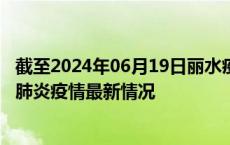 截至2024年06月19日丽水疫情最新消息-丽水新型冠状病毒肺炎疫情最新情况