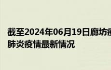 截至2024年06月19日廊坊疫情最新消息-廊坊新型冠状病毒肺炎疫情最新情况