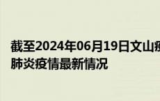 截至2024年06月19日文山疫情最新消息-文山新型冠状病毒肺炎疫情最新情况